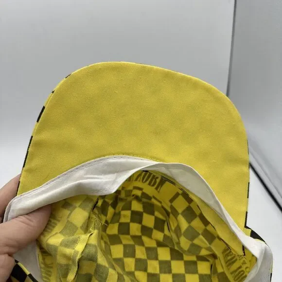 Baseball Cap New York Casino Las Vegas Taxi Cab Snapback Vintage Checkered - Picture 13 of 13